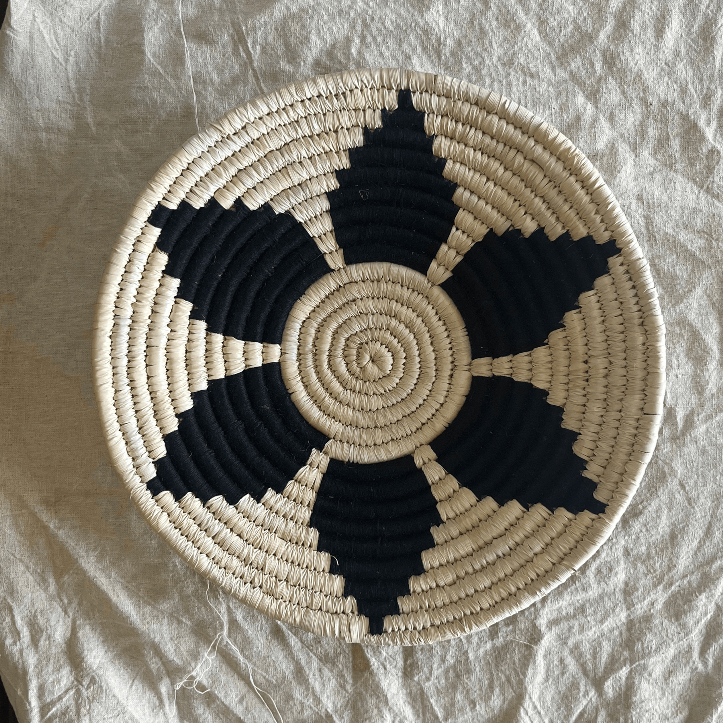 Handwoven Sabai Grass Wall Baskets- Shades of Serenity- Set of 7