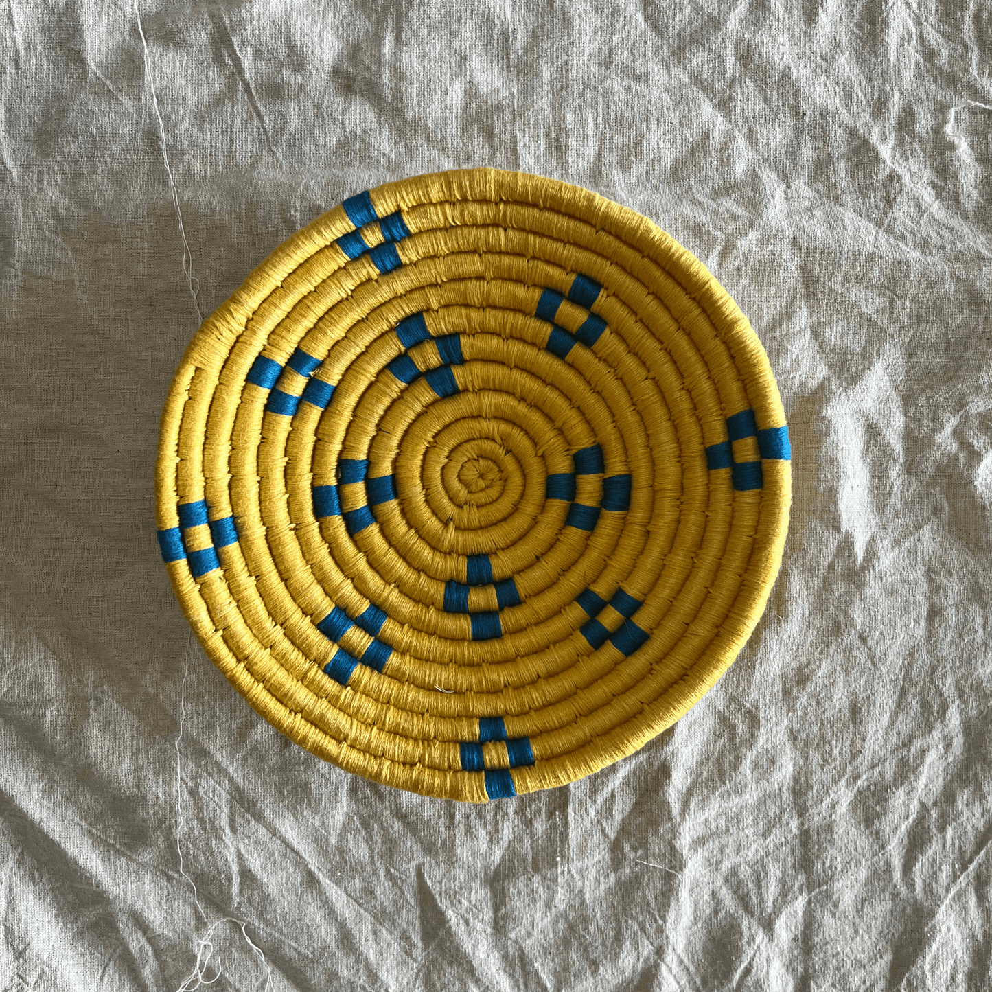 Handwoven Sabai Grass Wall Baskets- Shades of Serenity- Set of 7