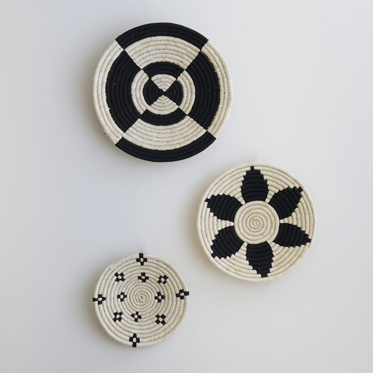 Sabai Grass Wall Art- The Monochrome Trio- Set of 3