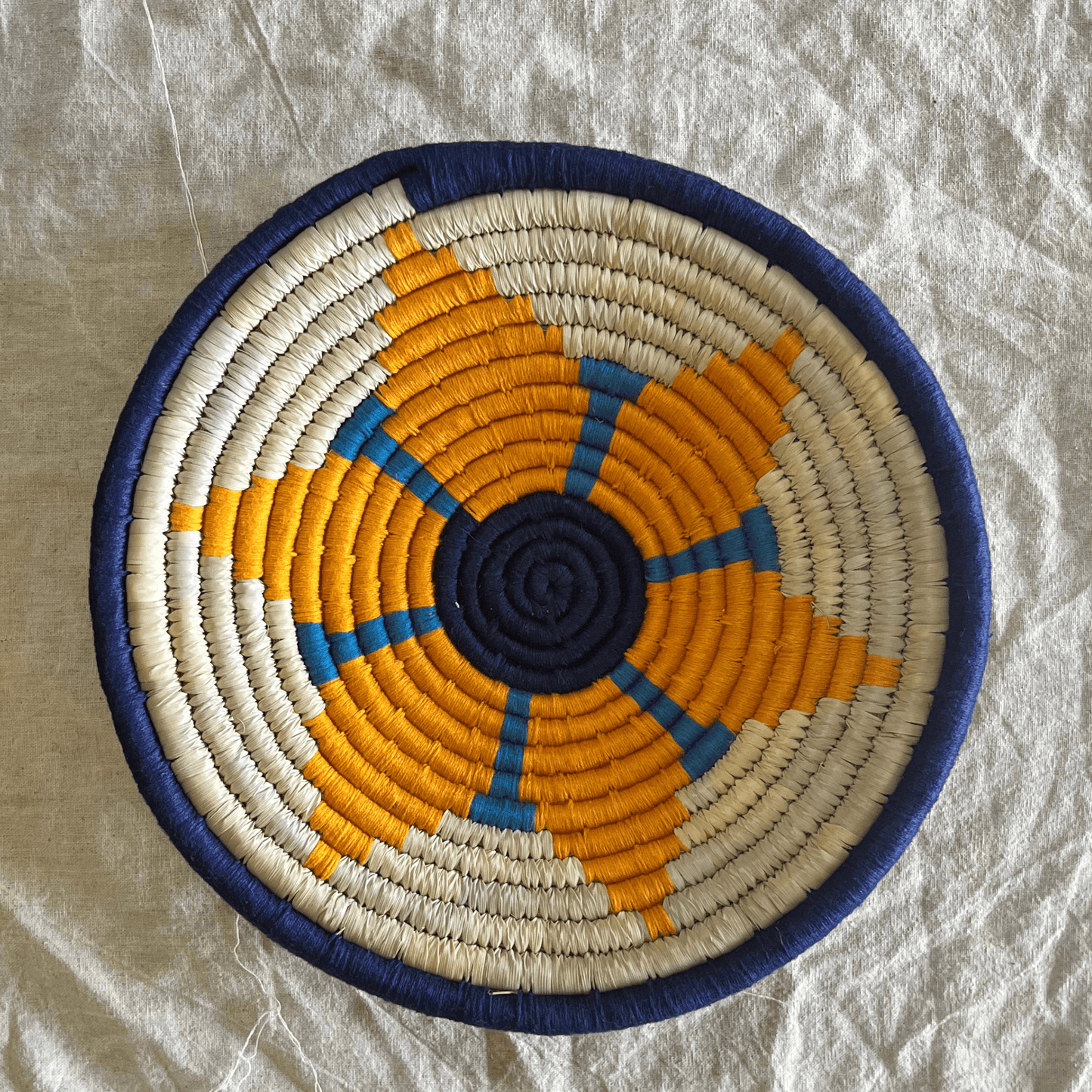 Handwoven Sabai Grass Wall Baskets- Set of 7