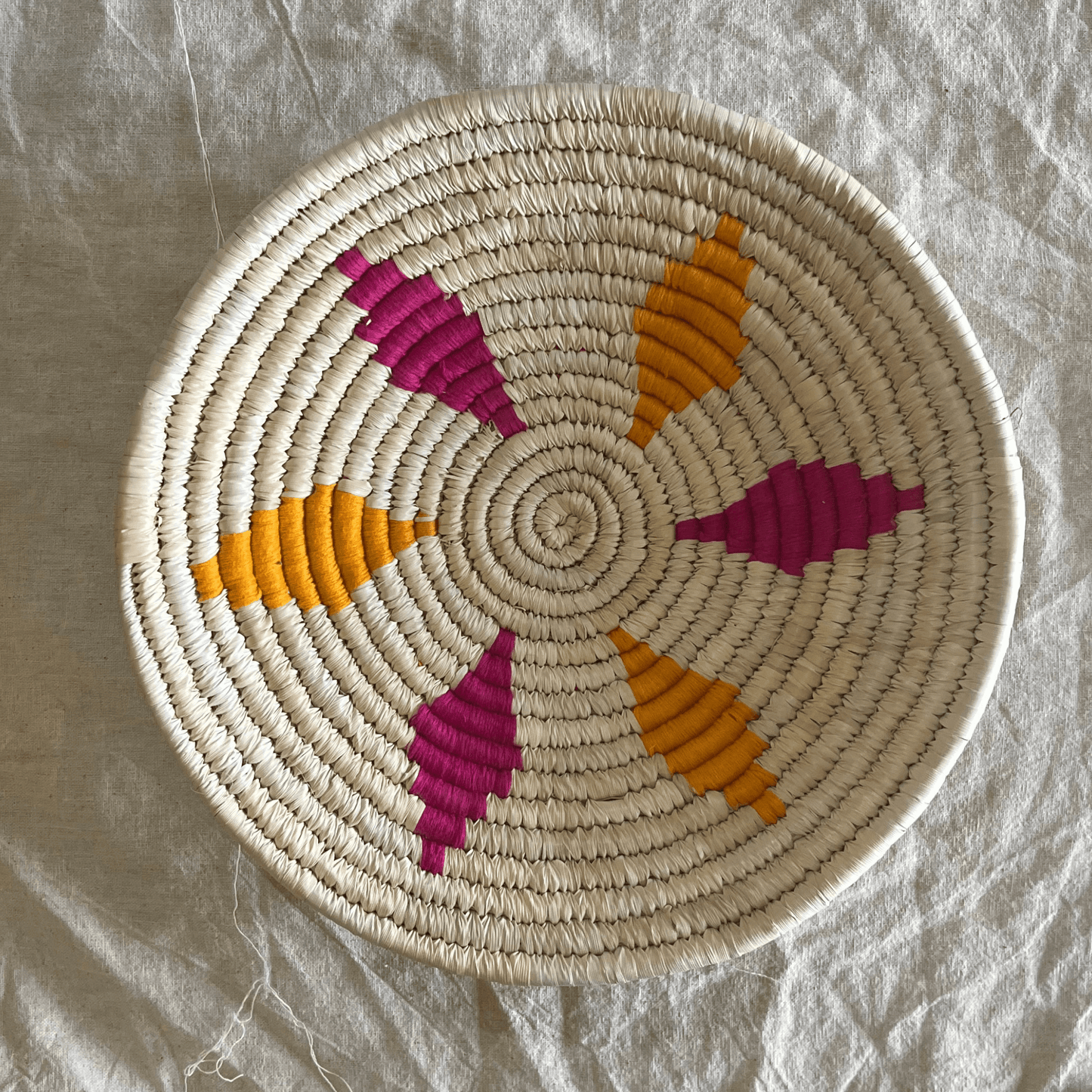 Handwoven Sabai Grass Wall Baskets- Set of 7