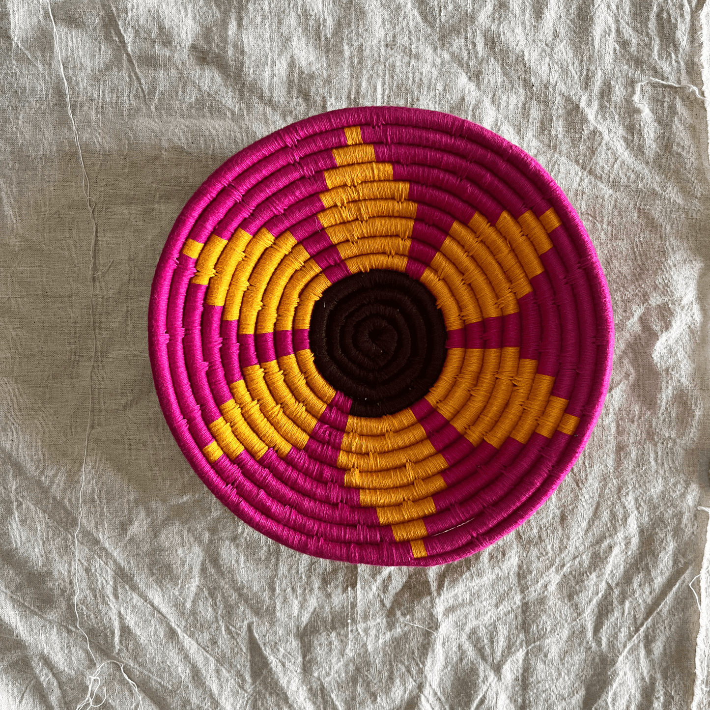 Handwoven Sabai Grass Wall Baskets- Set of 7