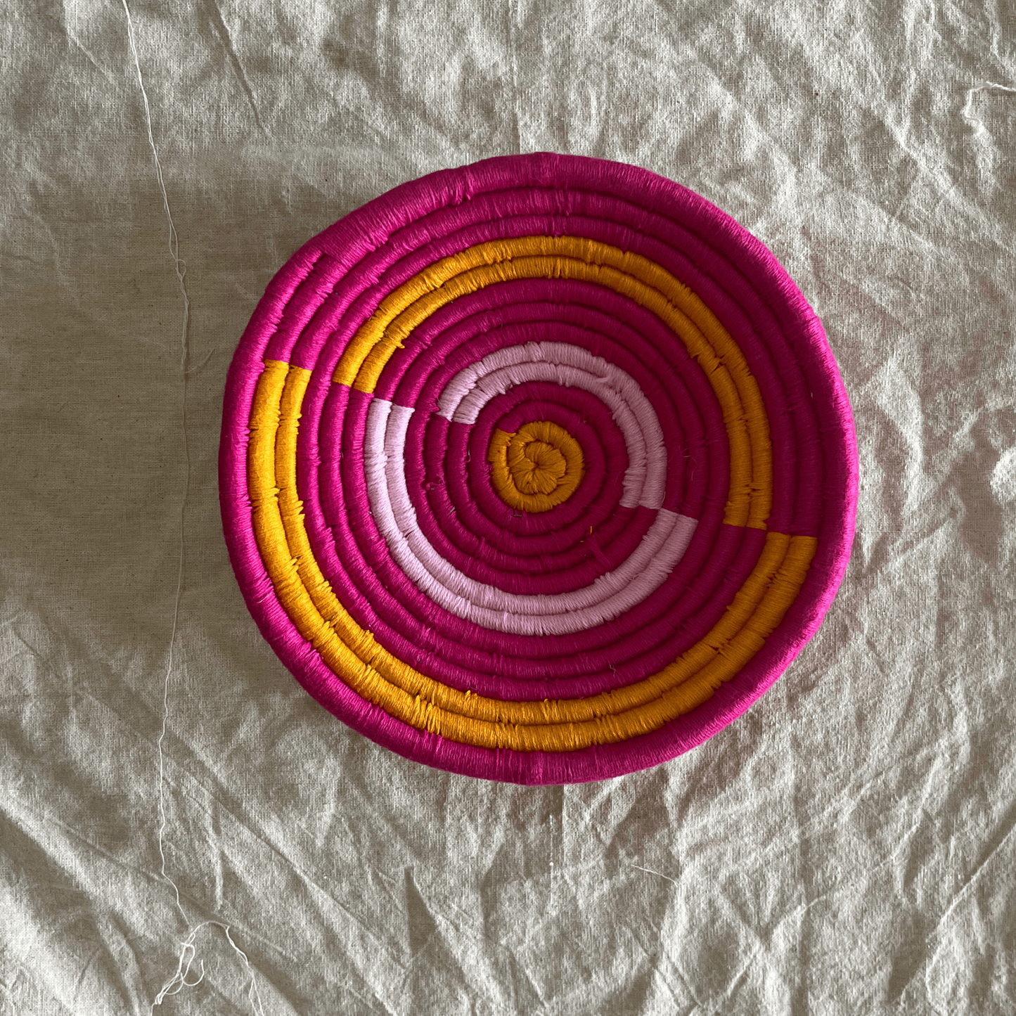 Handwoven Sabai Grass Wall Baskets- Set of 7