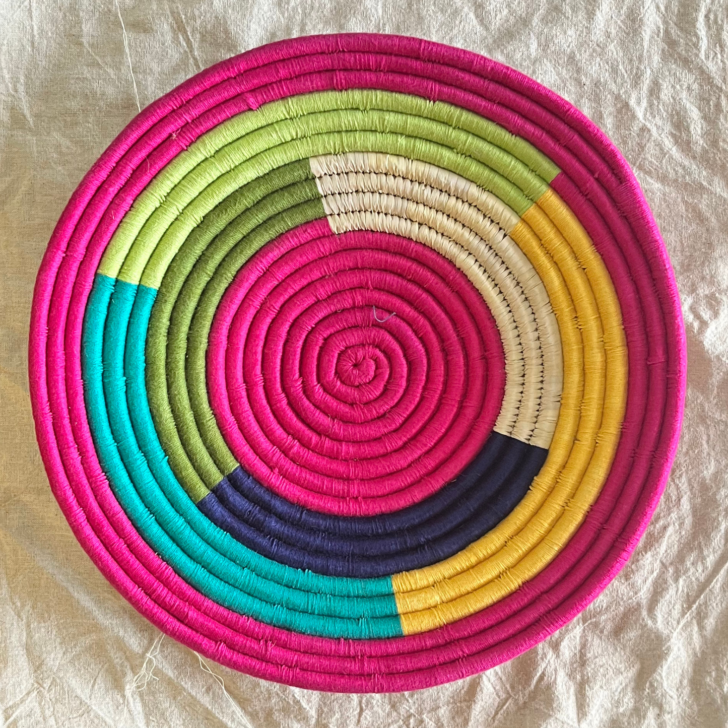 Handwoven Sabai Grass Wall Baskets- The Wall of Dreams- Set of 23