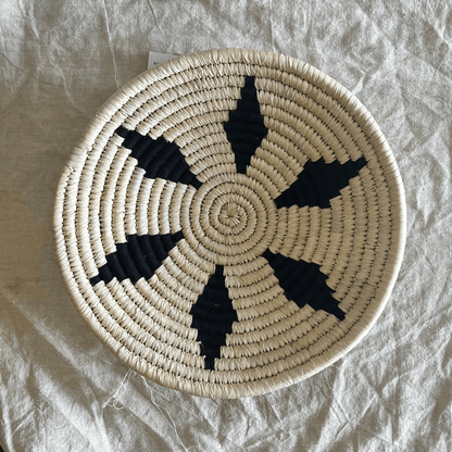 Handwoven Sabai Grass Wall  Baskets- Shades of Serenity- Set of 7