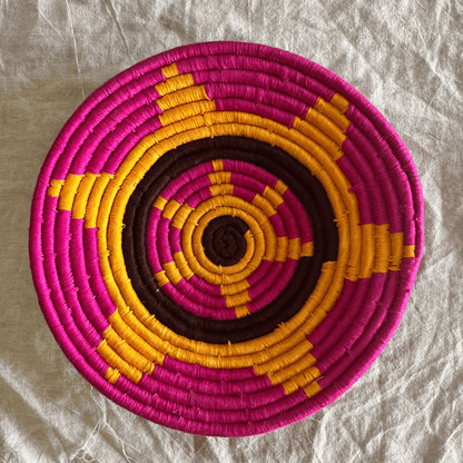 Handwoven Sabai Grass Wall Baskets- Set of 3